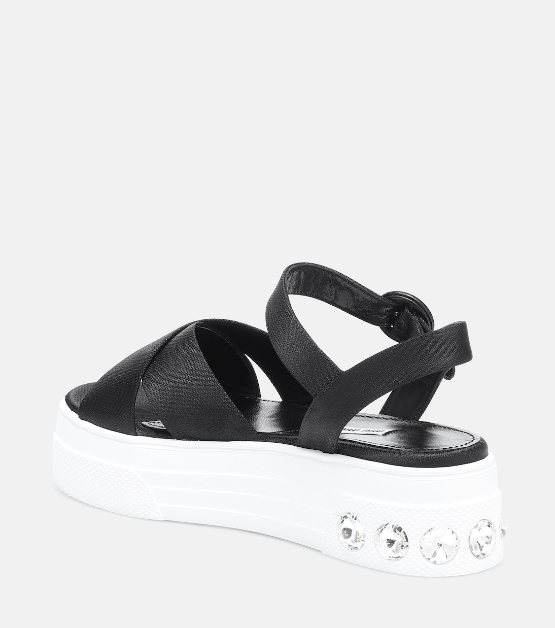 Plateausandalen aus Satin | Miu Miu