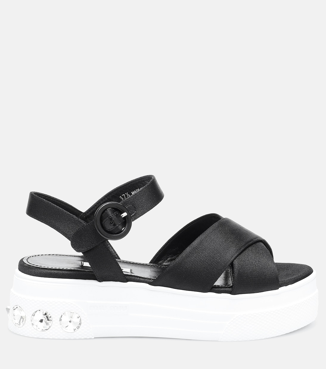 Plateausandalen aus Satin | Miu Miu