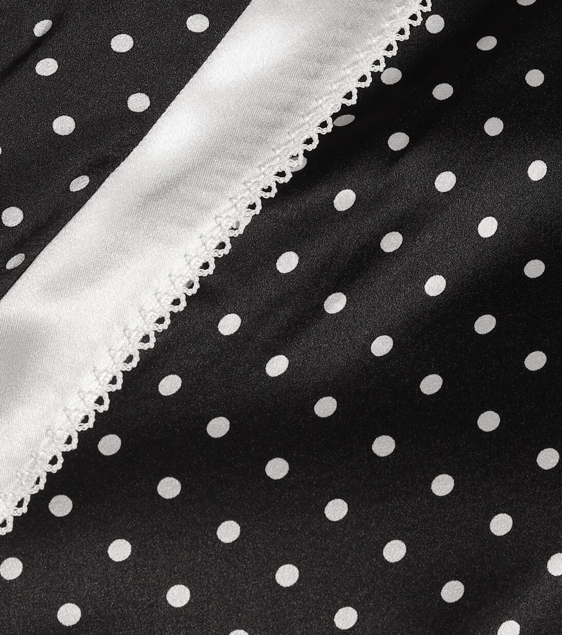 Robe Petrel asymétrique en satin de soie à pois | Altuzarra