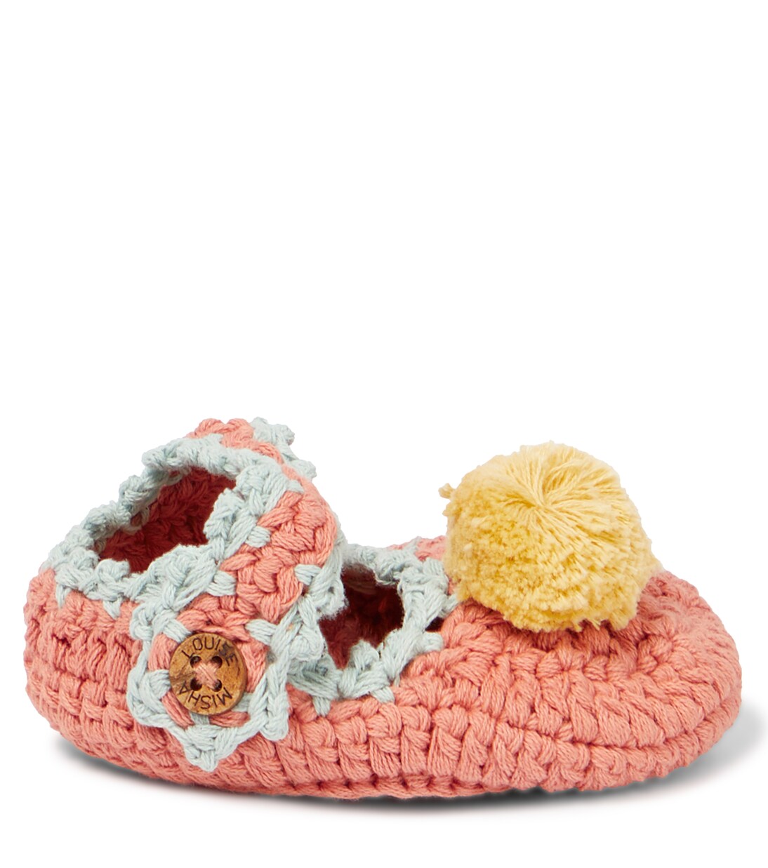 Baby Rosette crochet slippers | Louise Misha