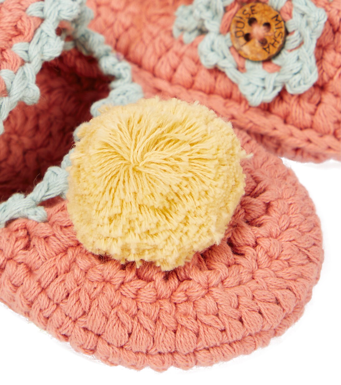 Baby Rosette crochet slippers | Louise Misha