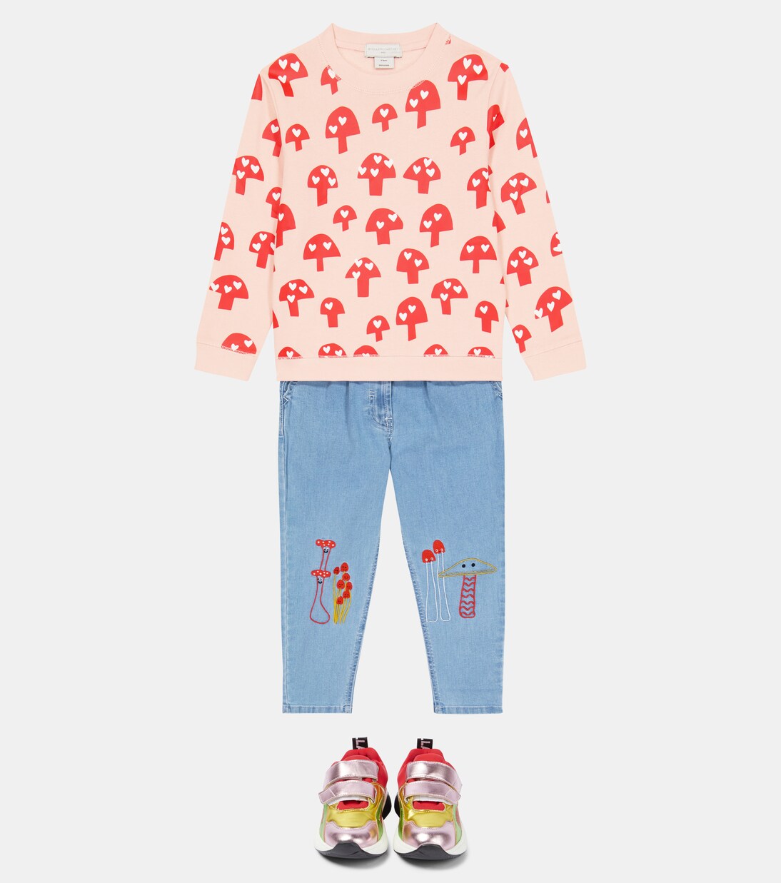 Sweat-shirt imprimé en coton | Stella McCartney Kids