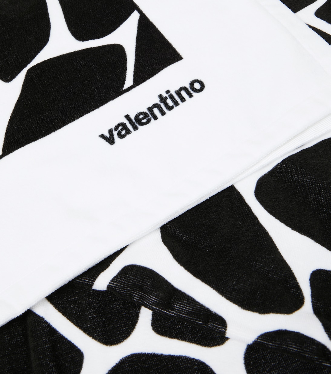 Printed cotton beach towel | Valentino