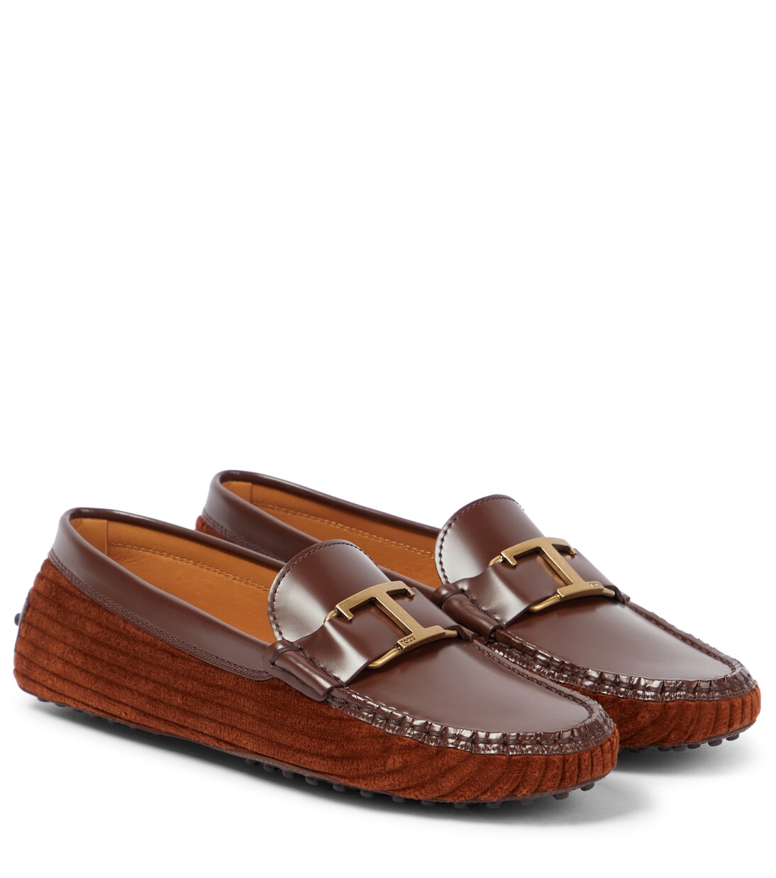 Mocasines Gommino de piel y terciopelo | Tod's