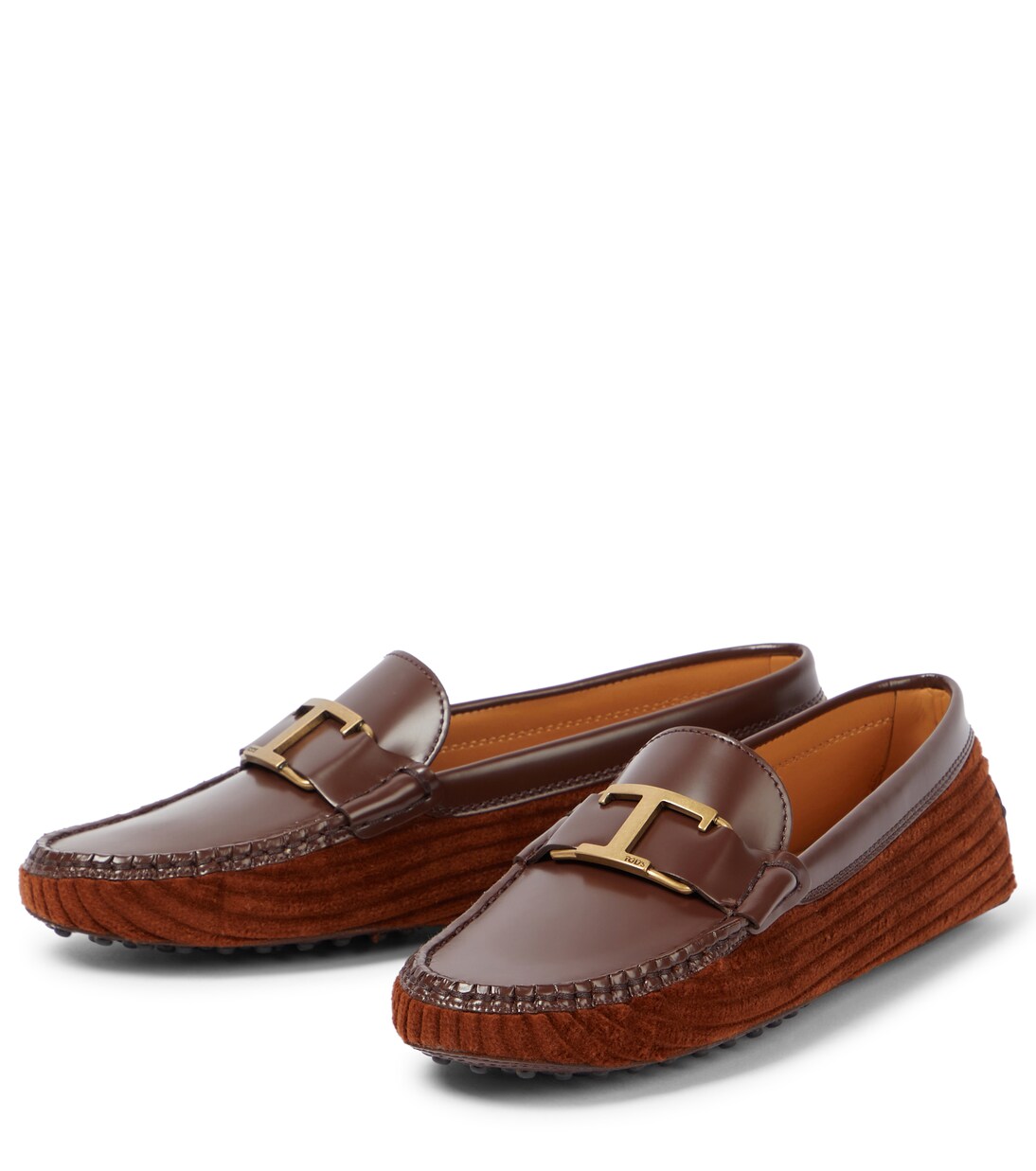 Mocasines Gommino de piel y terciopelo | Tod's