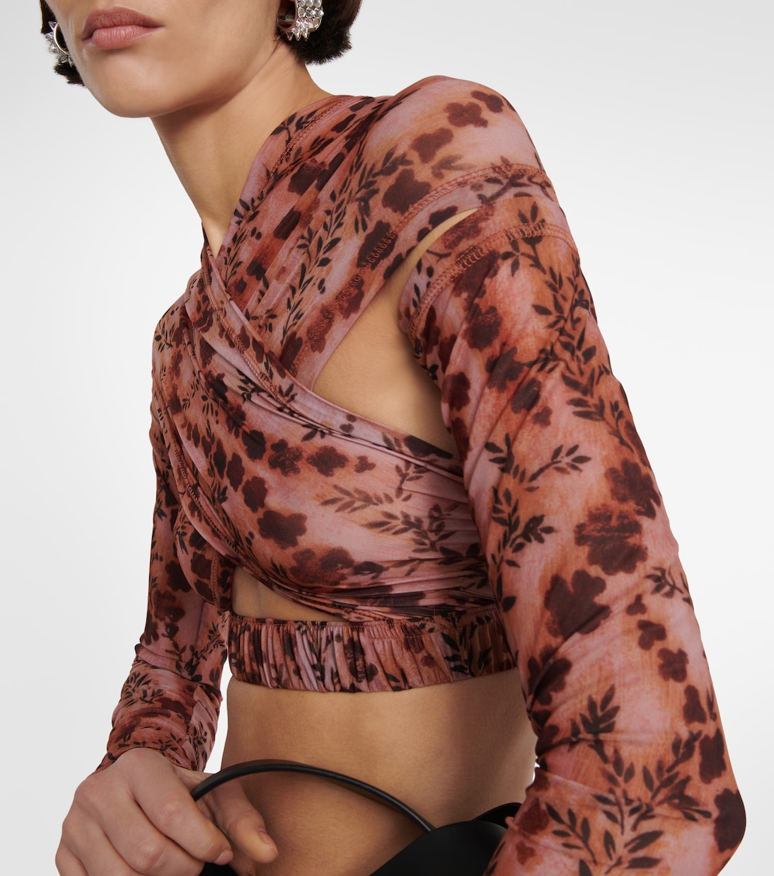 Cropped-Top Anti Cross Over aus Jersey | KNWLS