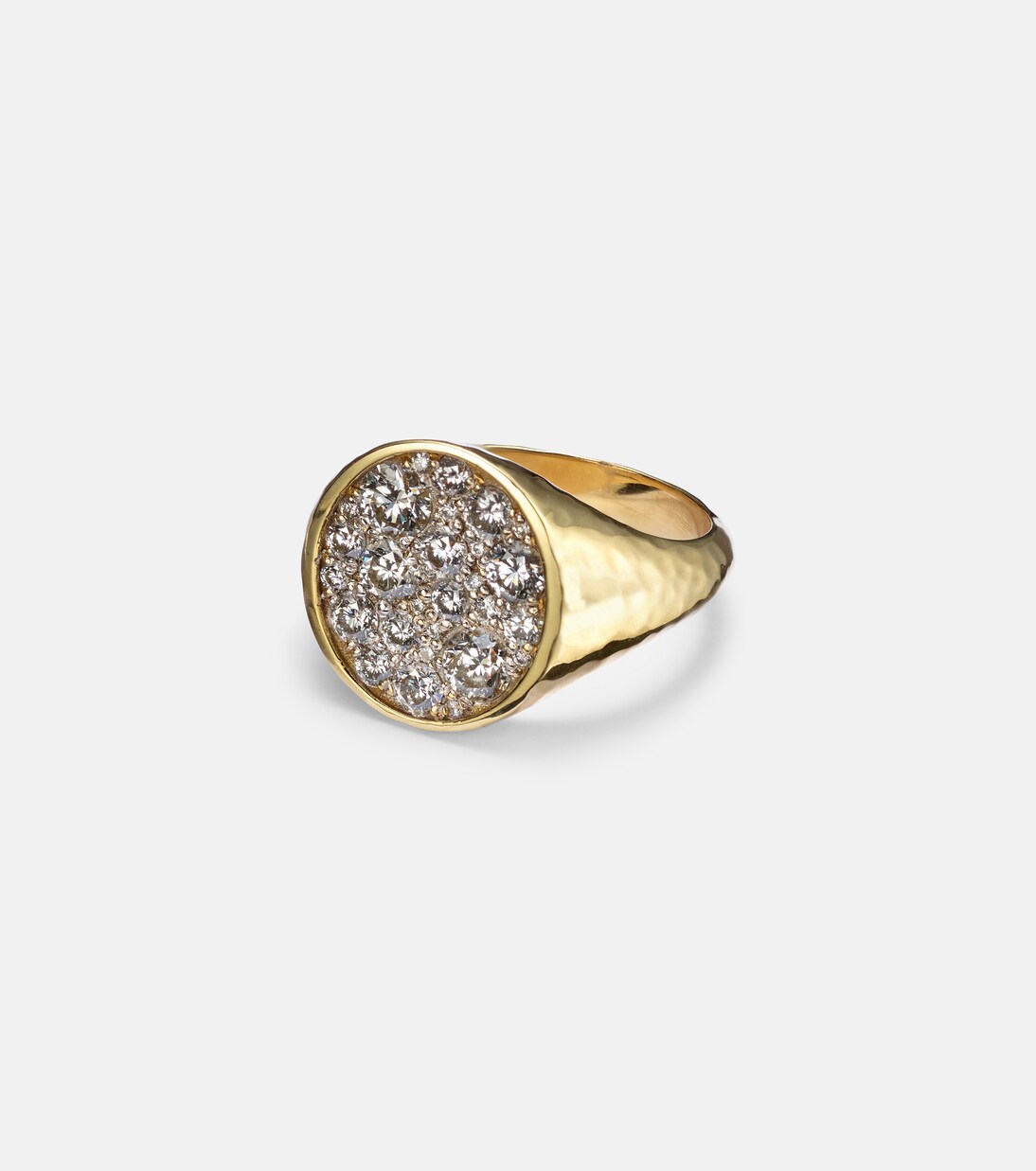 Ring Octavia Signet aus 18kt Gelbgold mit Diamanten | Octavia Elizabeth