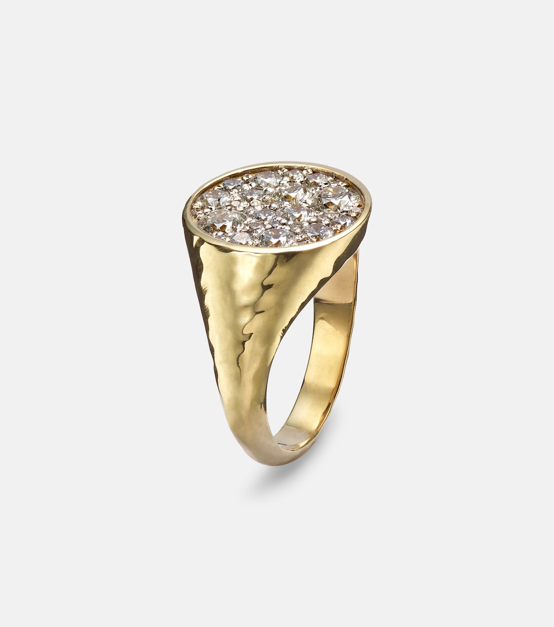 Ring Octavia Signet aus 18kt Gelbgold mit Diamanten | Octavia Elizabeth