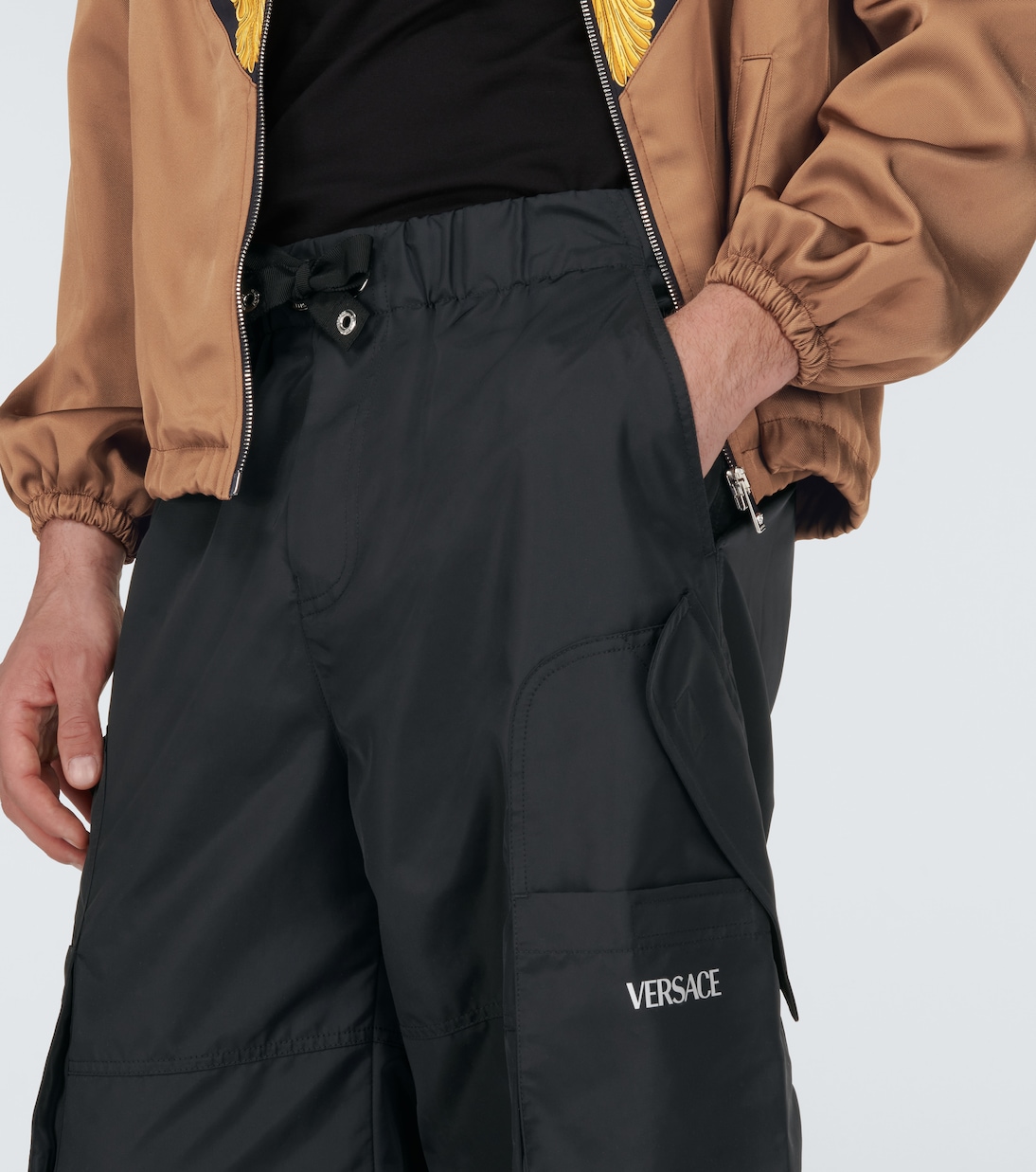 Technical wide-leg cargo pants | Versace