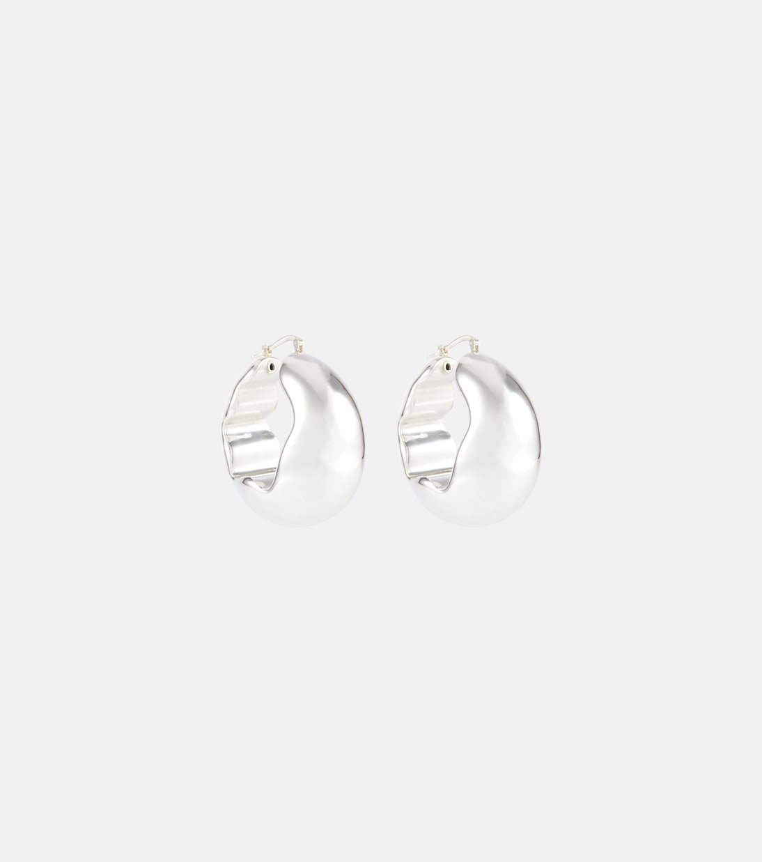 Silver earrings | Jil Sander