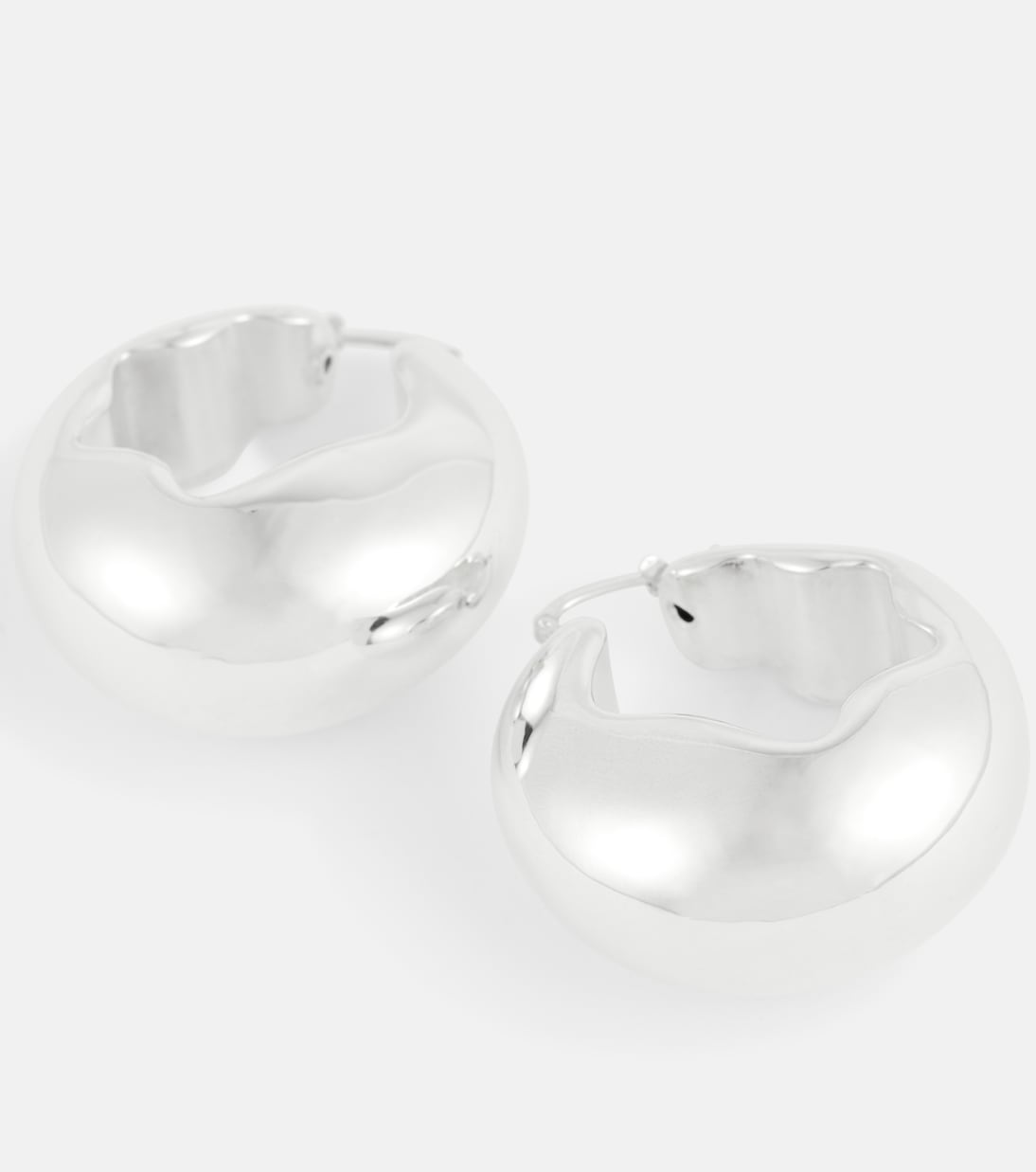 Silver earrings | Jil Sander