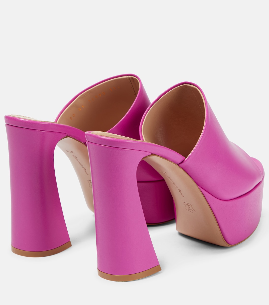 Holly leather platform mules | Gianvito Rossi