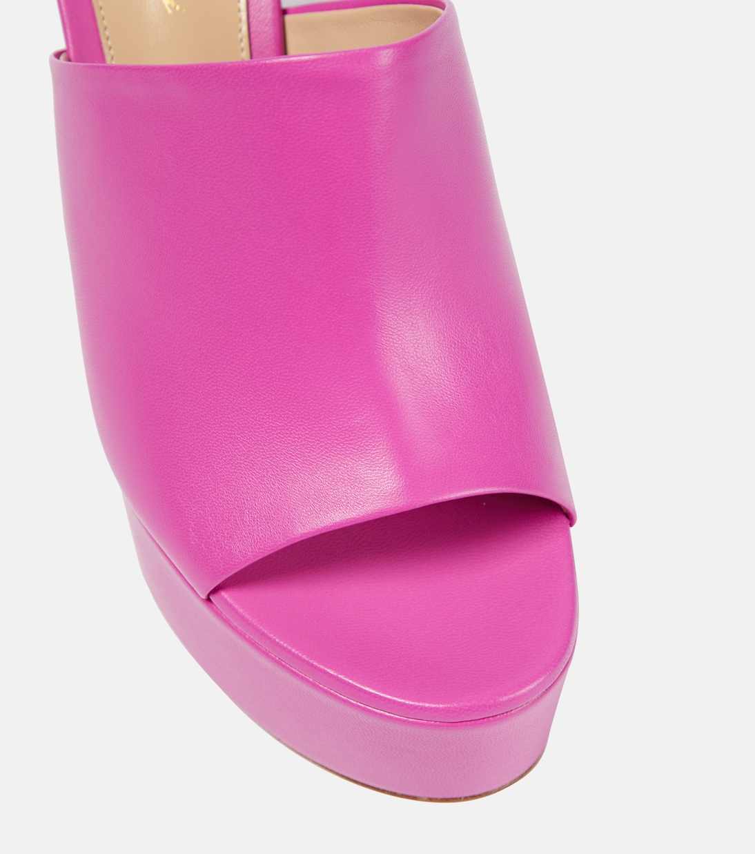 Holly leather platform mules | Gianvito Rossi