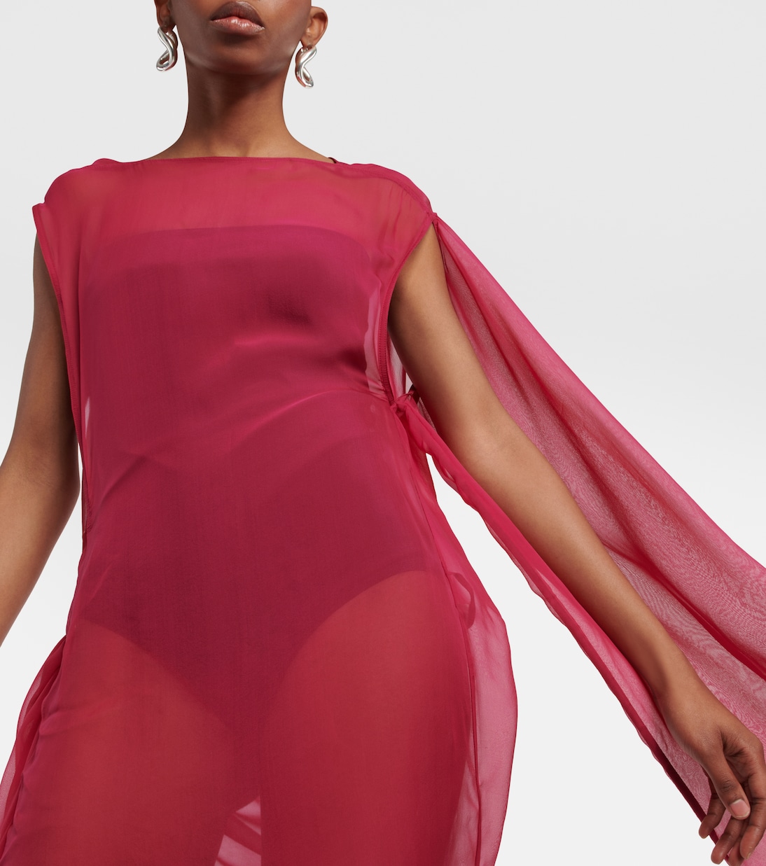 Maxikleid Abito aus Seide | Rick Owens