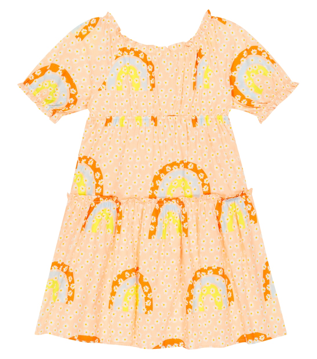Printed tiered cotton dress | Stella McCartney Kids