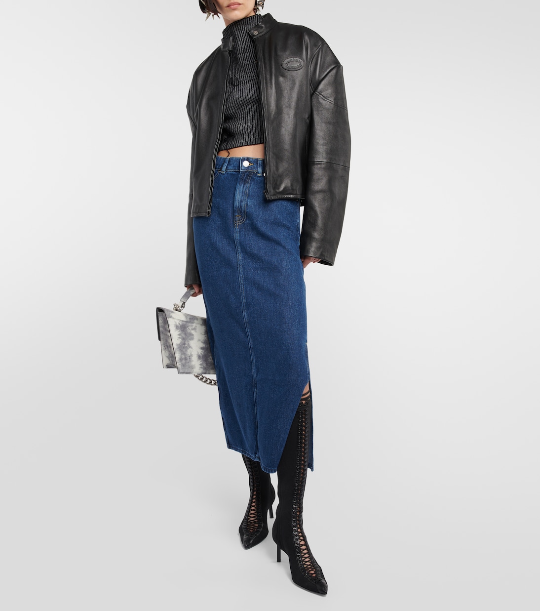 Midirock Mia aus Denim | 7 For All Mankind
