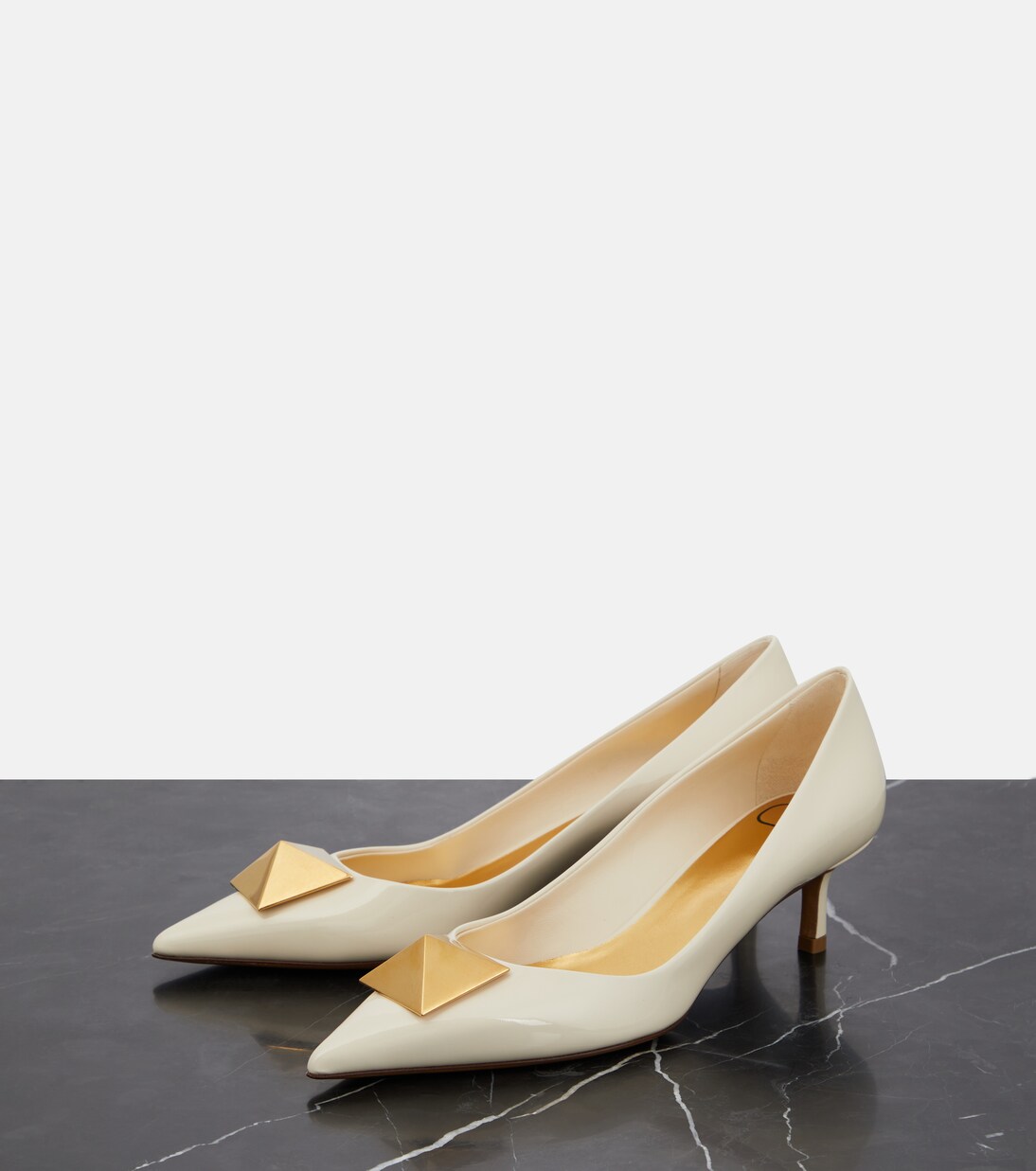 Escarpins One Stud en cuir verni | Valentino Garavani