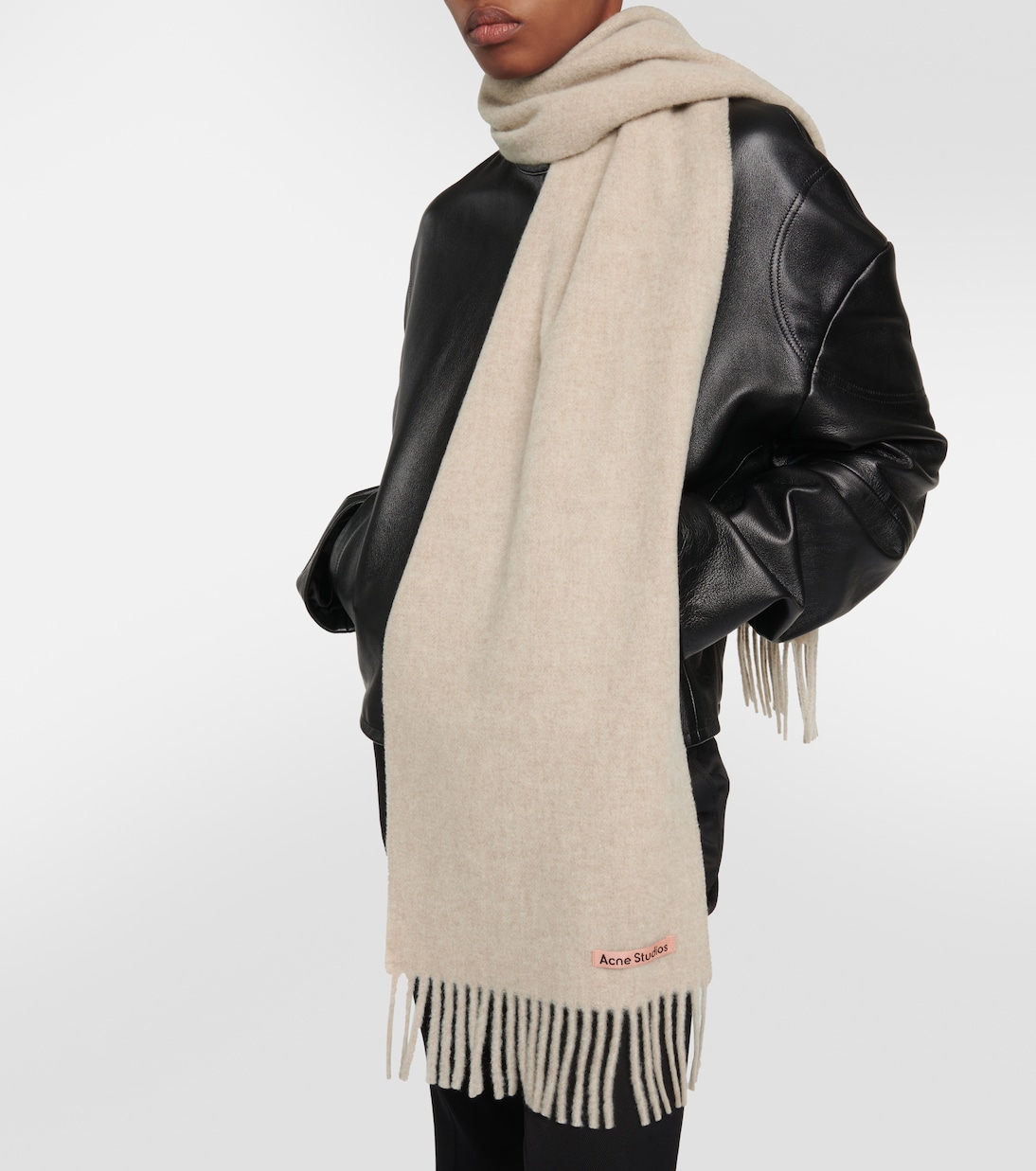 Canada Skinny fringed wool scarf | Acne Studios