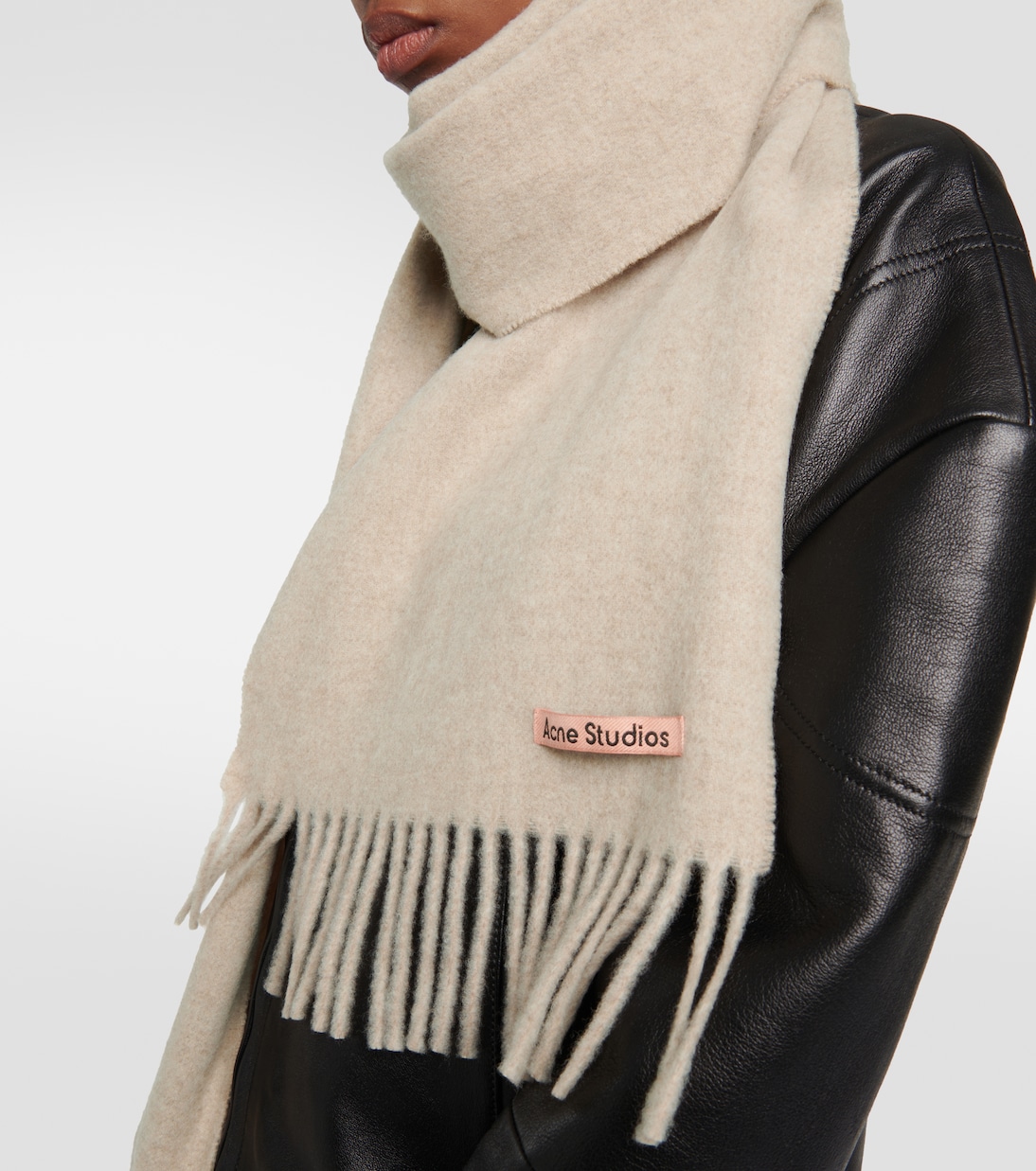 Canada Skinny fringed wool scarf | Acne Studios