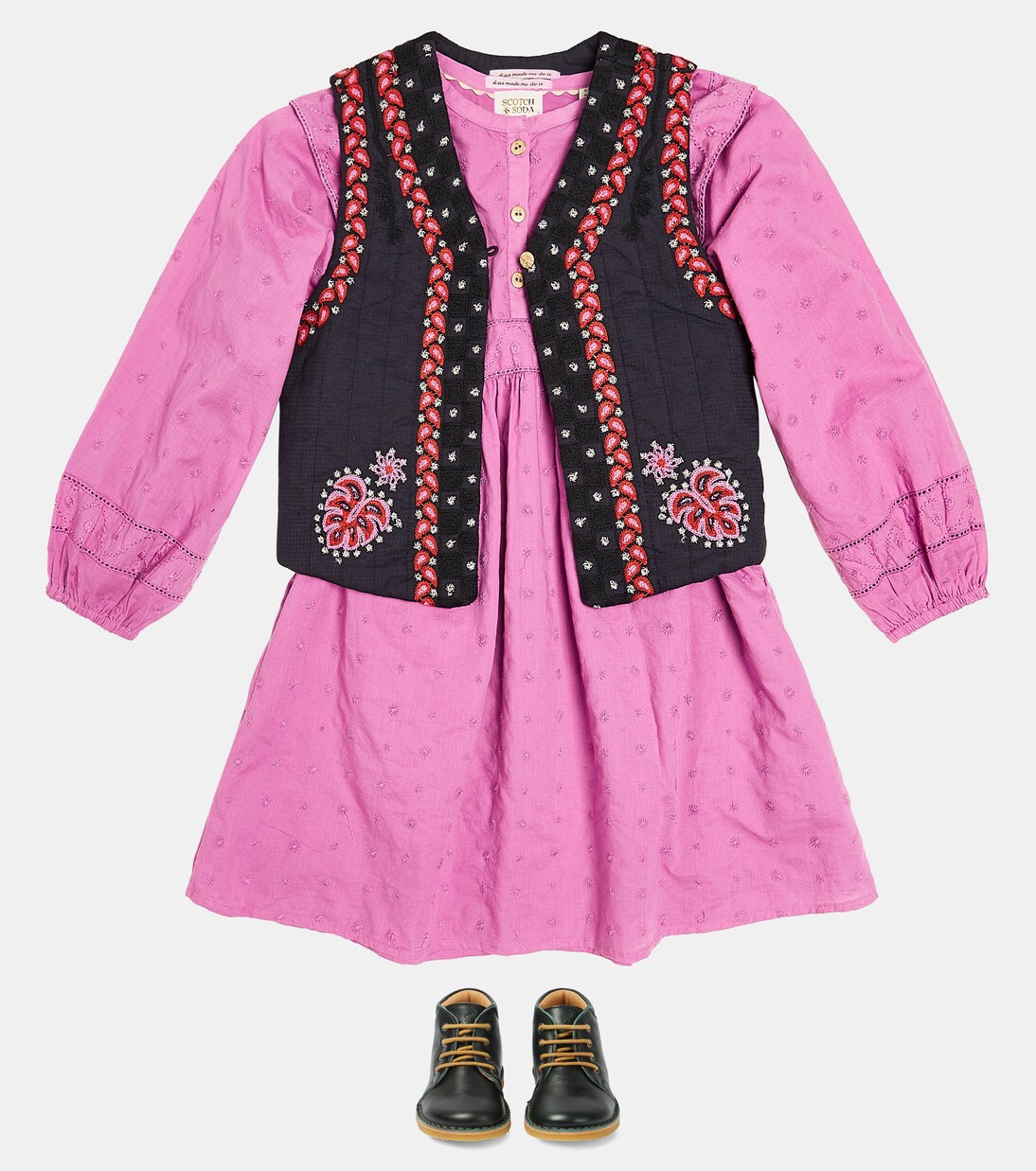 Embroidered cotton vest | Scotch & Soda Kids