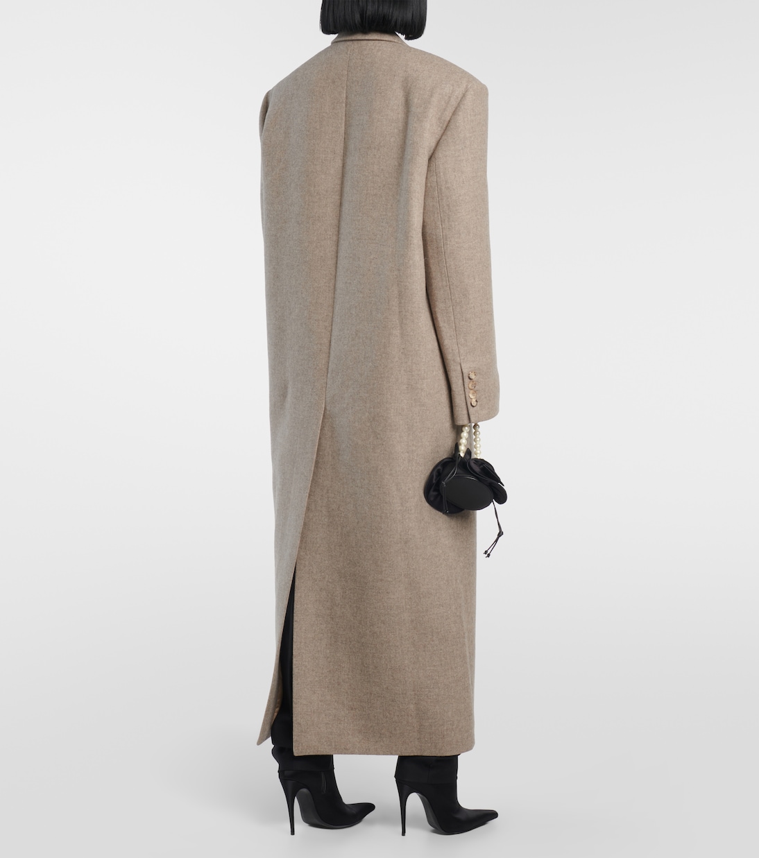 Wool cashmere and silk coat | Magda Butrym