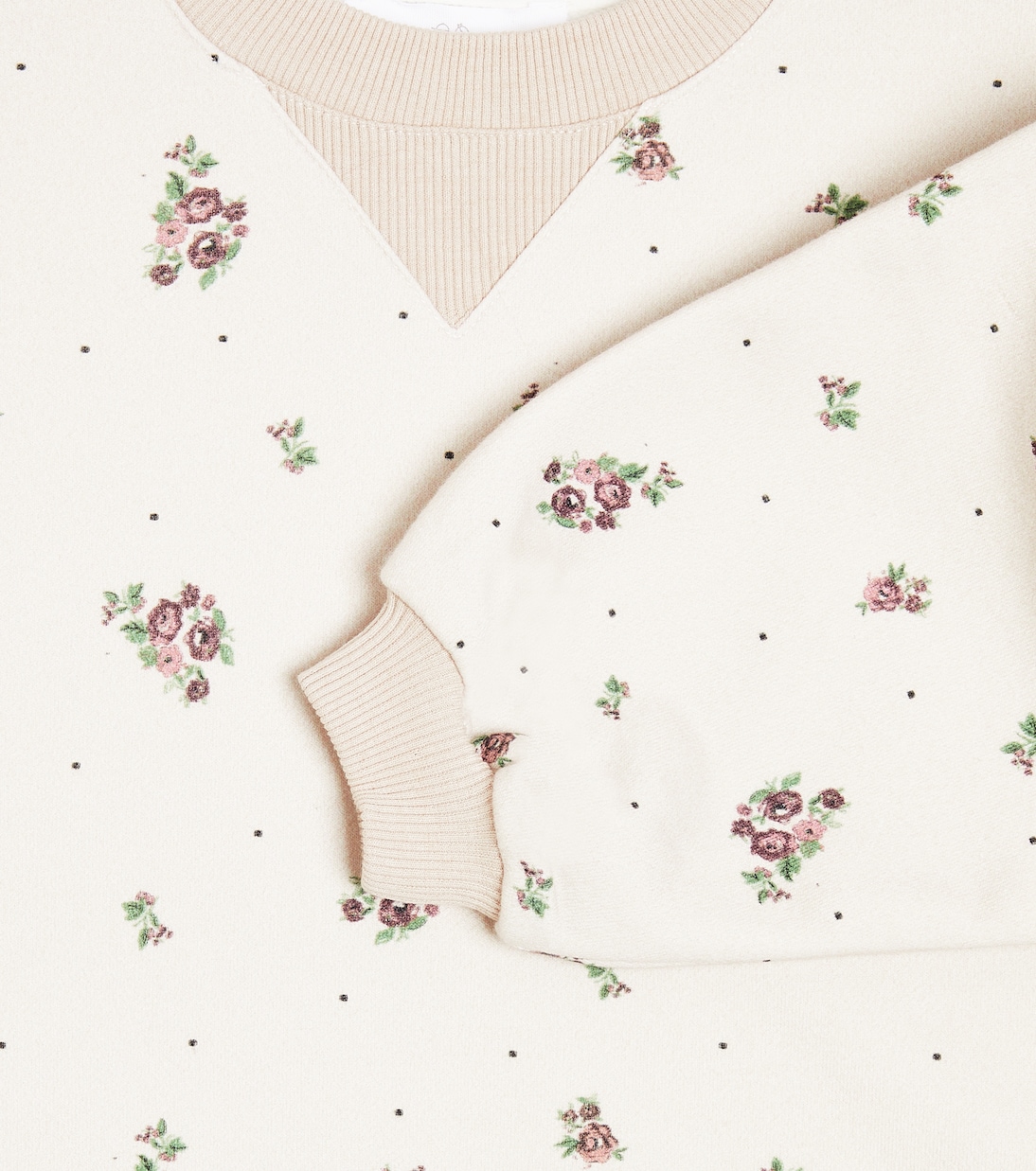 Mandy floral cotton sweatshirt | C'era Una Volta