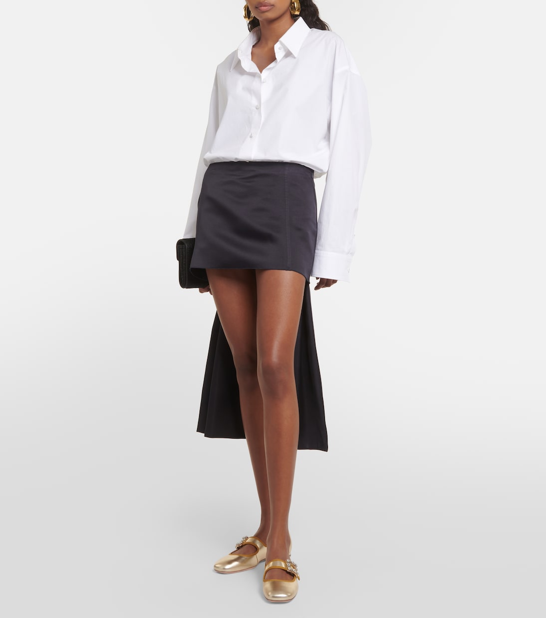 Très Vivier metallic leather ballet flats | Roger Vivier