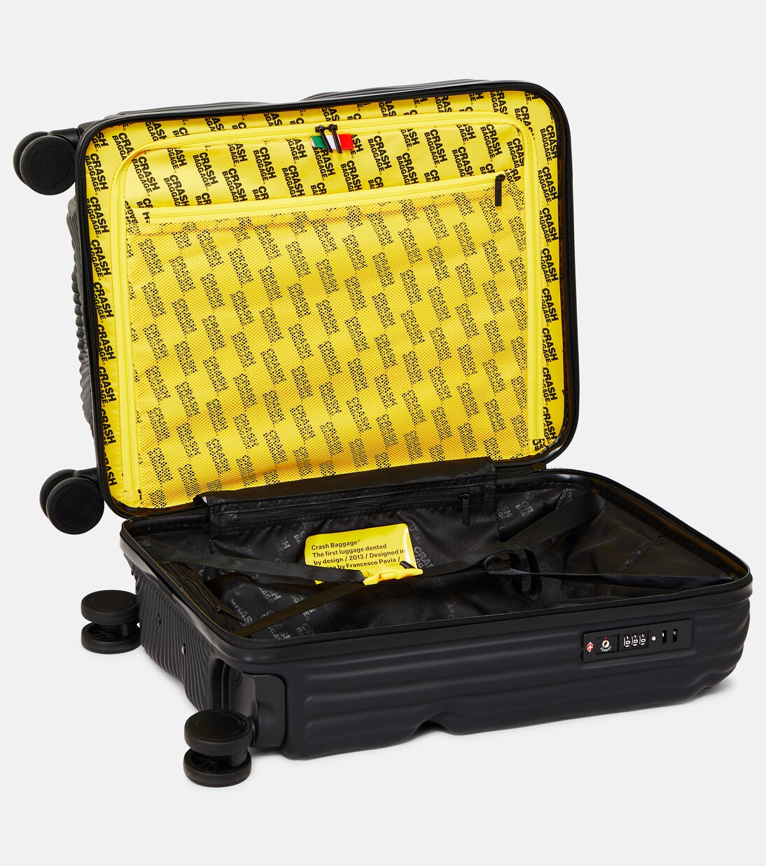 Stripe Small carry-on suitcase | Crash Baggage