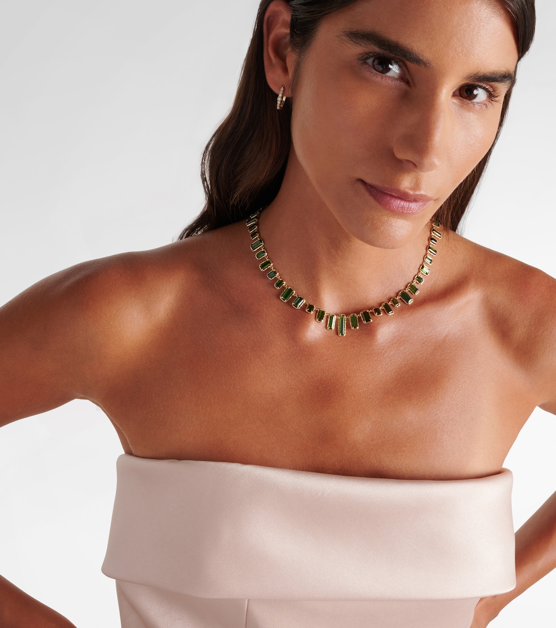 Halskette Bermuda Botany Eternity aus 18kt Gelbgold mit Turmalin | Octavia Elizabeth