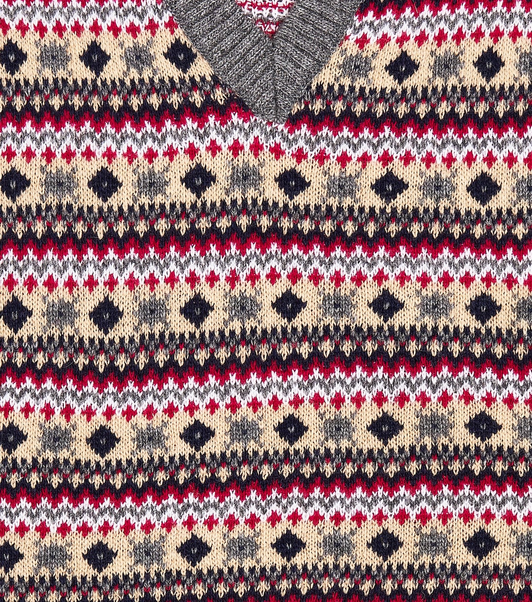 Pull sans manches Cacia Fair en laine mélangée | La Coqueta