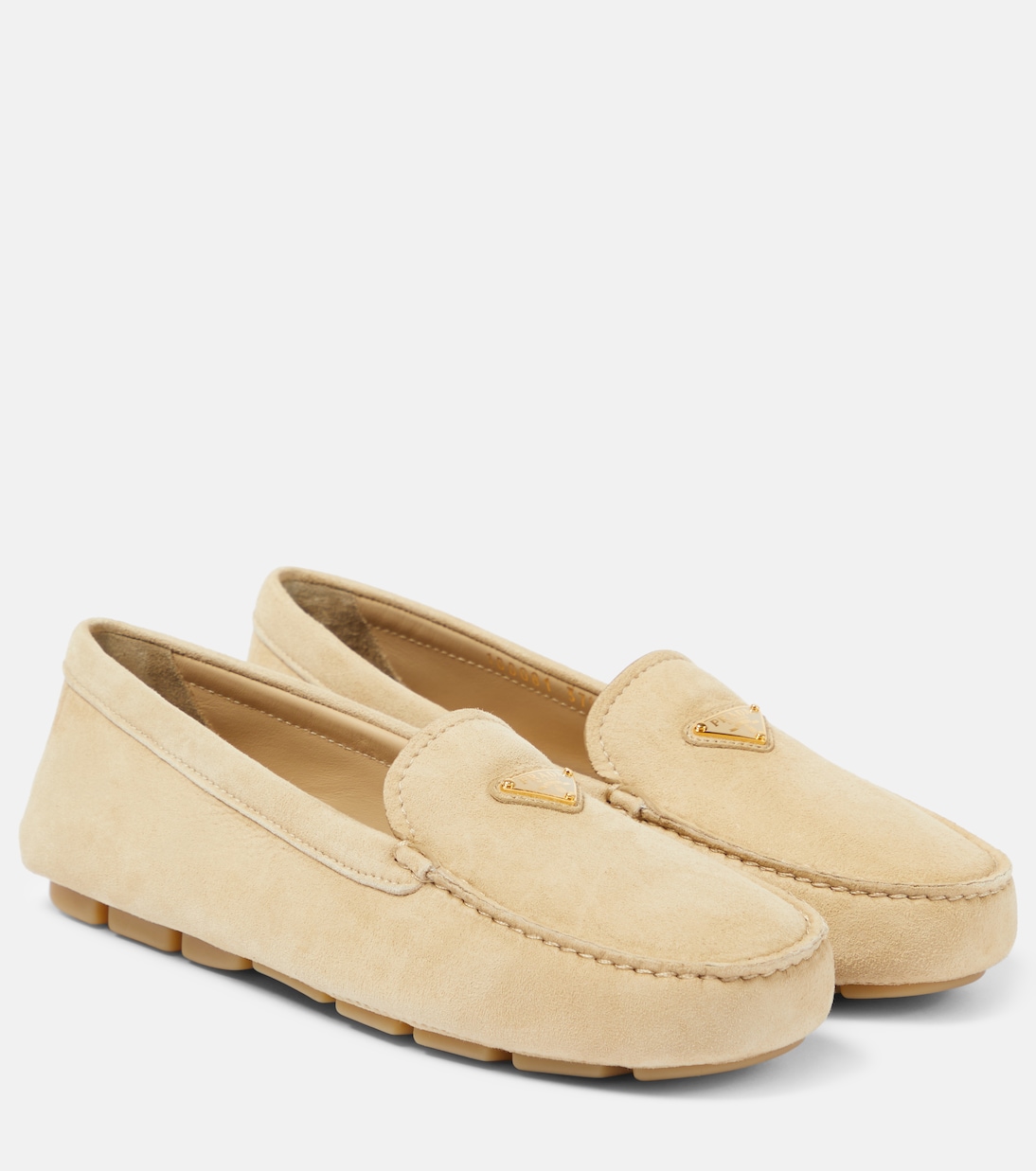 Suede driving shoes | Prada