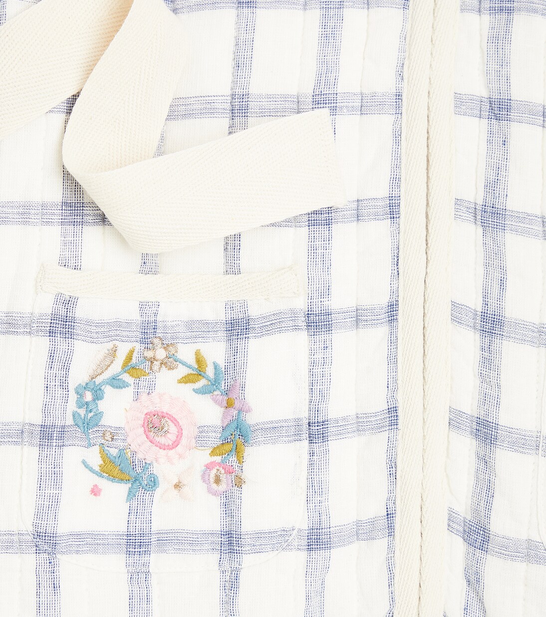 Teliani embroidered checked jacket | Louise Misha