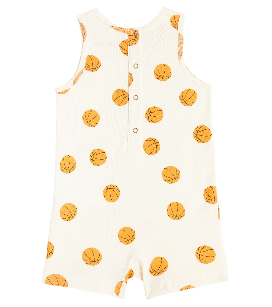 Baby Basketball cotton playsuit | Mini Rodini