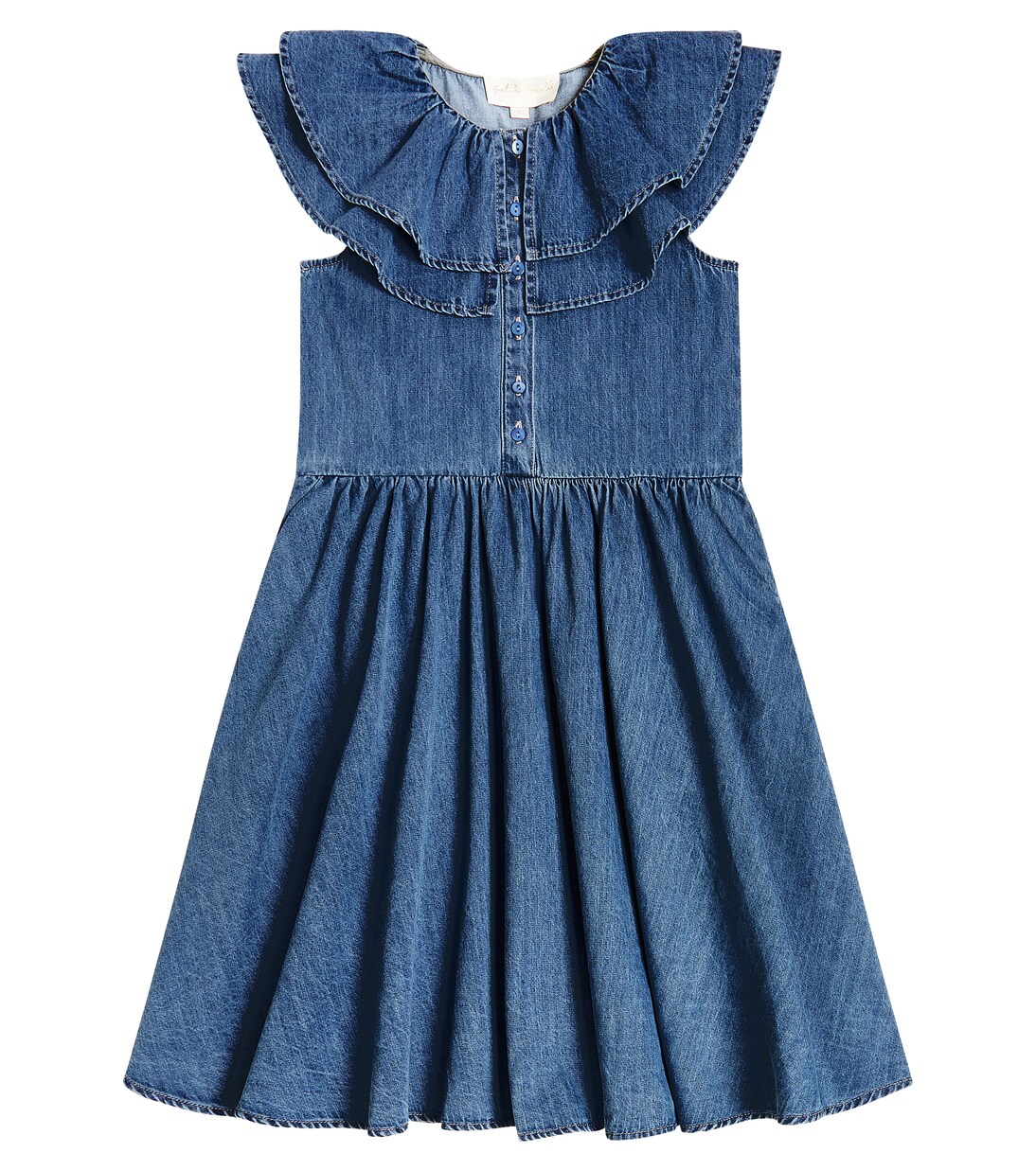 Cotton chambray dress | Petite Amalie  