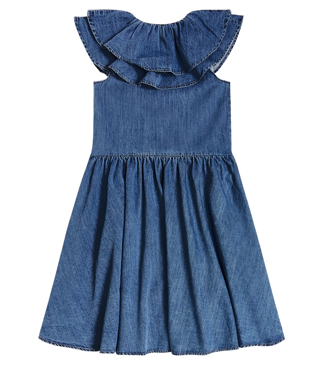 Cotton chambray dress | Petite Amalie  