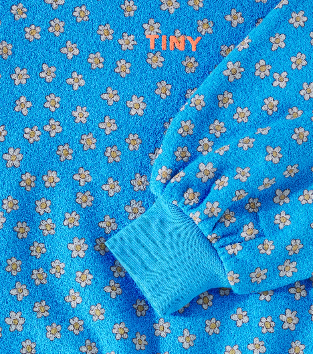 Daisies floral cotton terry sweatshirt | Tinycottons