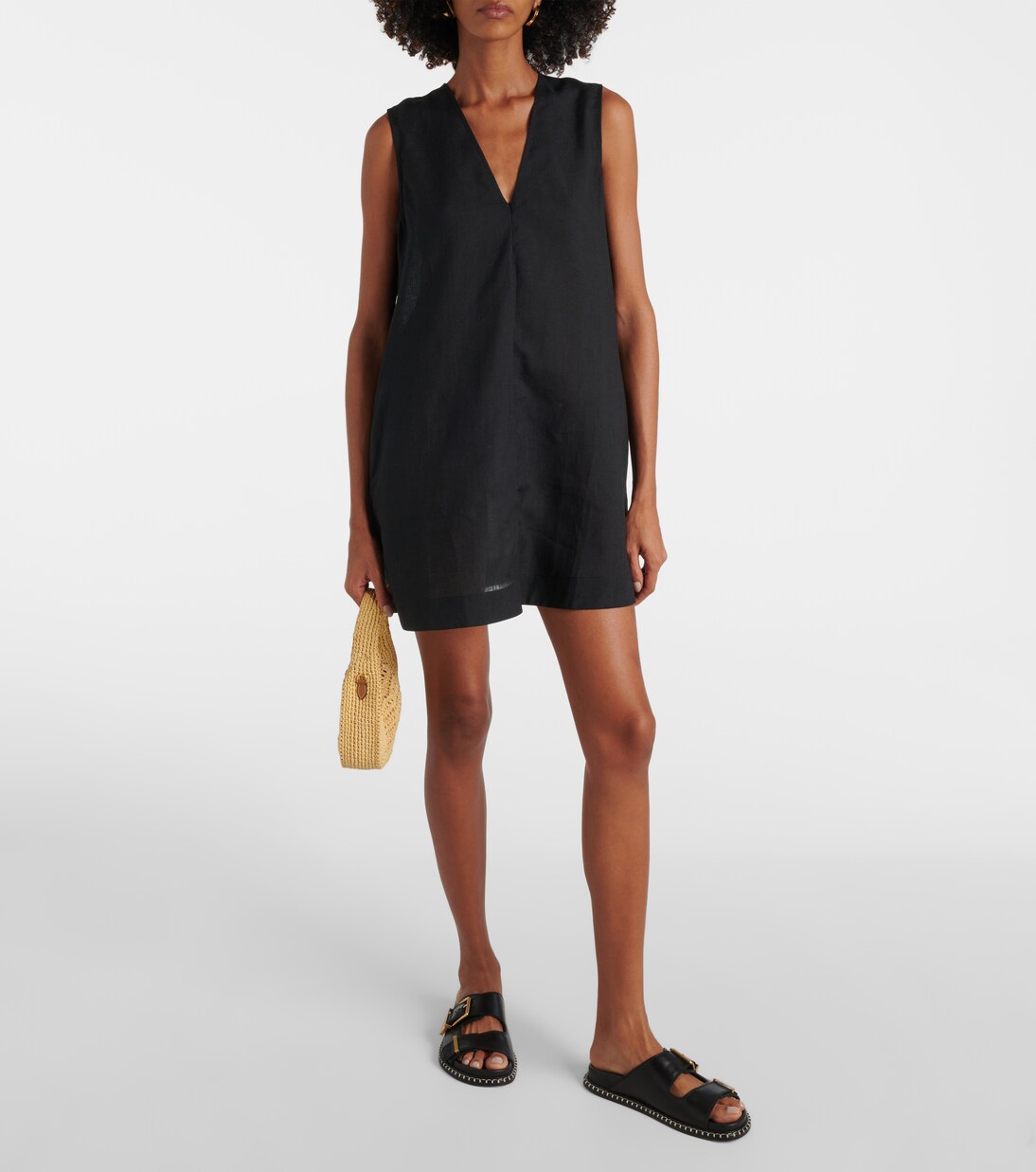 Derya linen minidress | Asceno