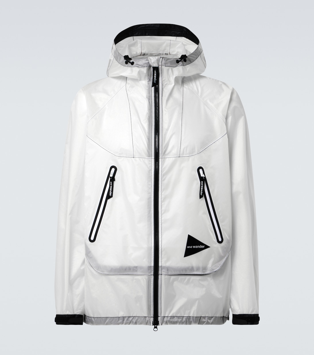 Paneled PU raincoat | And Wander