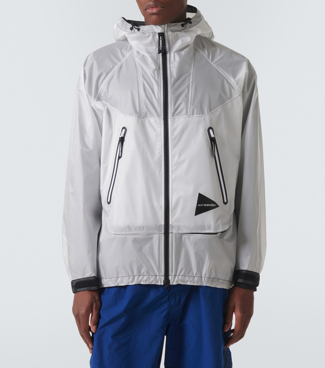 Paneled PU raincoat | And Wander