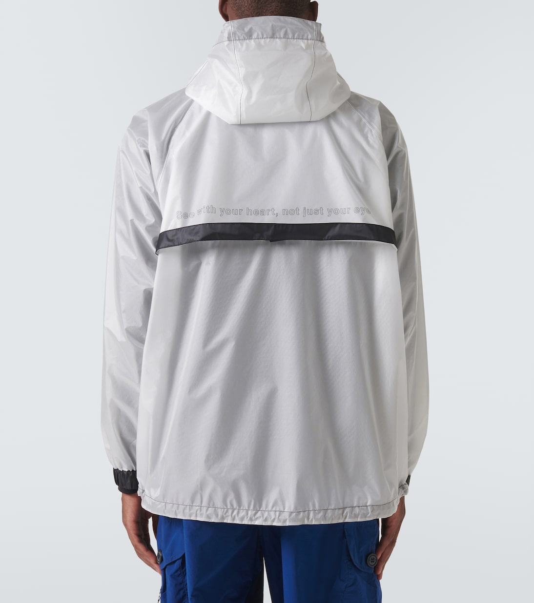 Paneled PU raincoat | And Wander