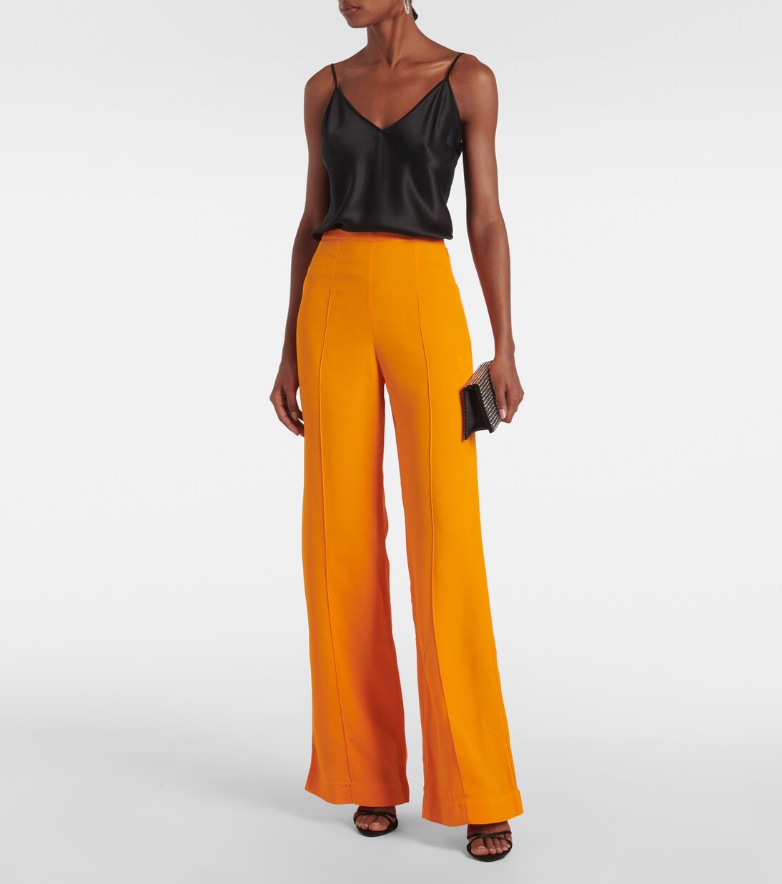 Pantalon ample Marlene à taille haute | Taller Marmo