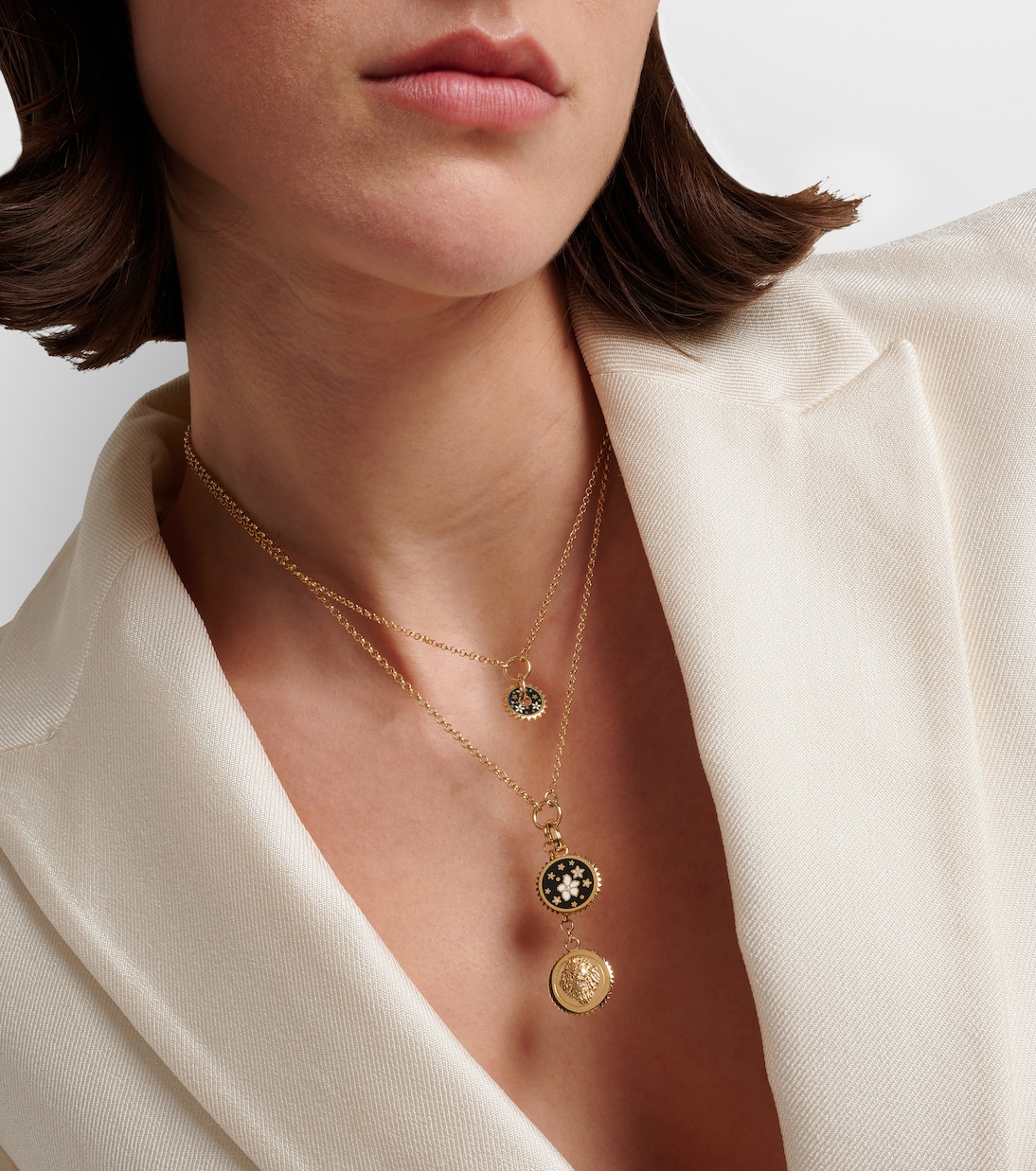 Strength Resilience 18kt gold chain necklace with diamonds | FoundRae