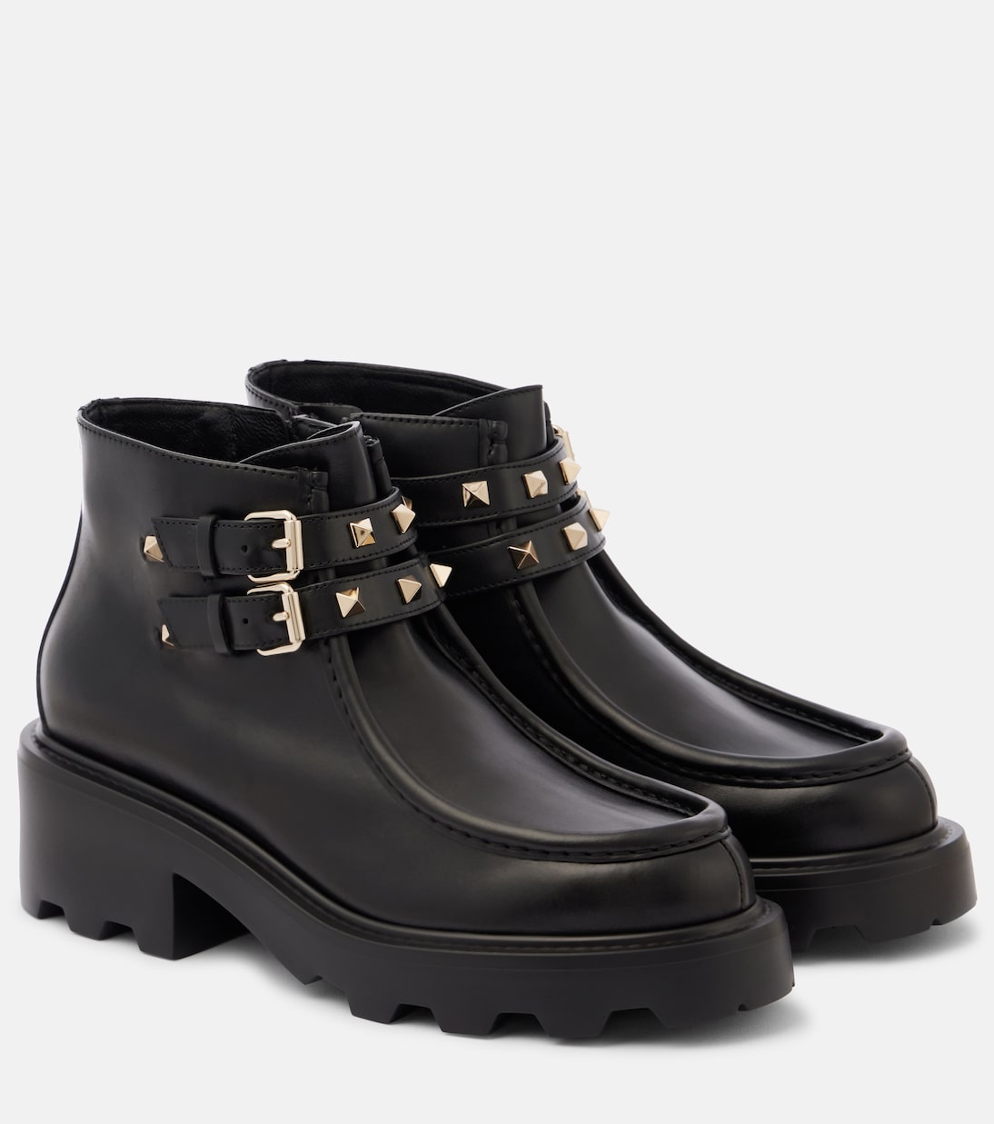 Rockstud leather ankle boots | Valentino Garavani