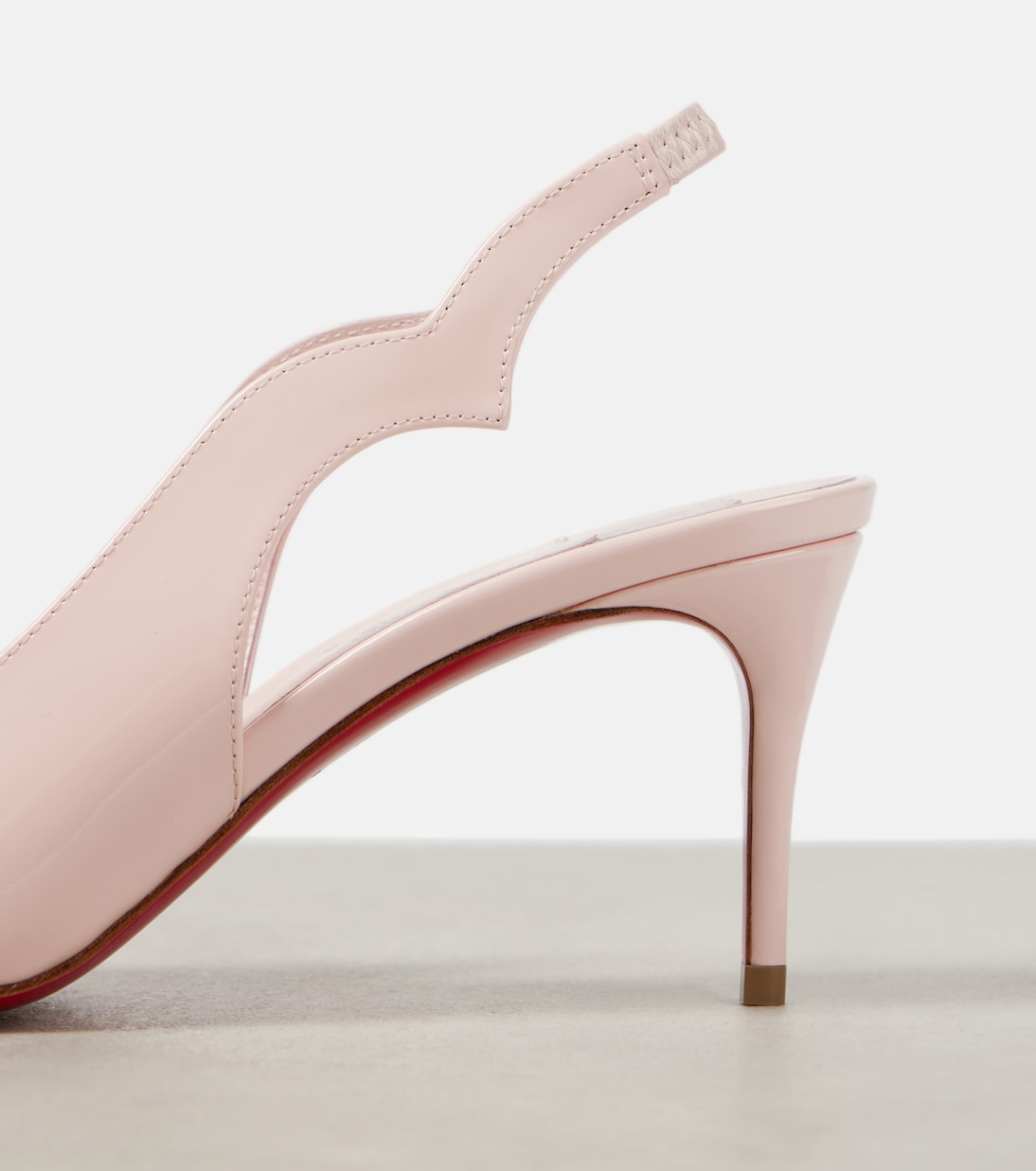 Escarpins Hot Chick Sling 70 en cuir | Christian Louboutin