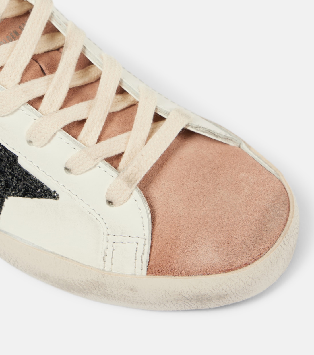 Super Star glitter leather sneakers | Golden Goose
