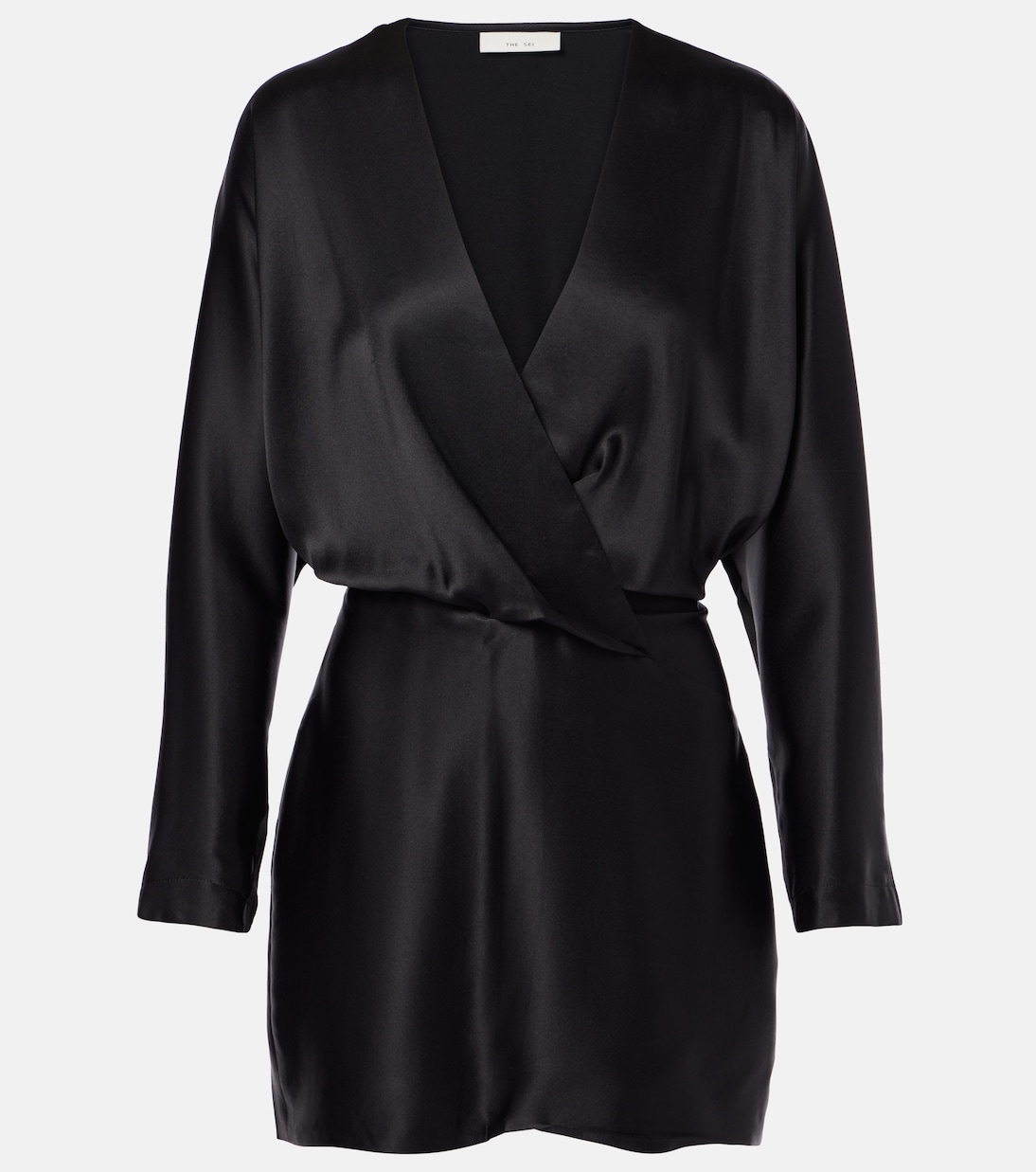 Robe portefeuille en satin de soie | The Sei