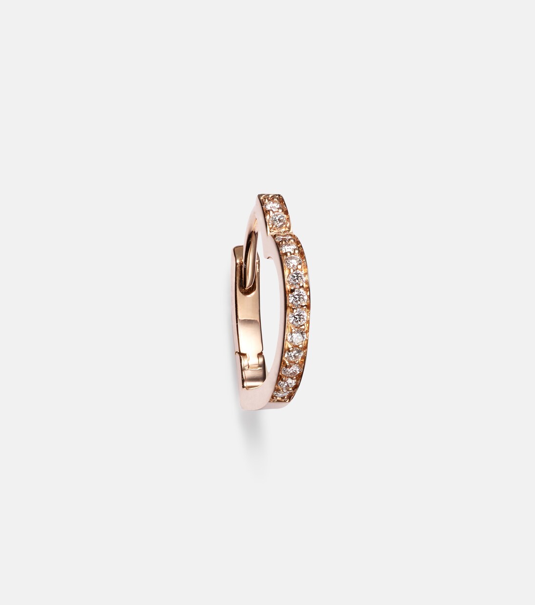 Einzelner Ohrring Antifer Heart Small aus 18kt Roségold (750/1000) mit Diamanten | Repossi