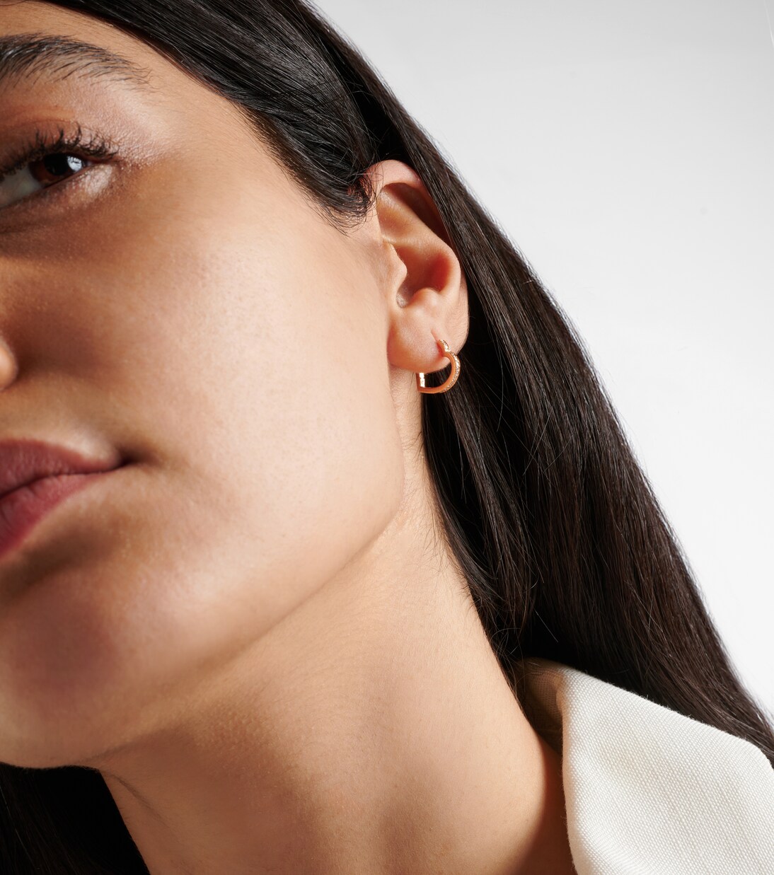 Einzelner Ohrring Antifer Heart Small aus 18kt Roségold (750/1000) mit Diamanten | Repossi