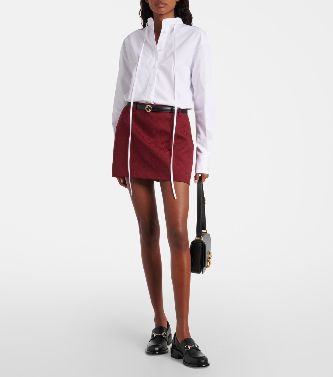 GG canvas cotton-blend miniskirt | Gucci
