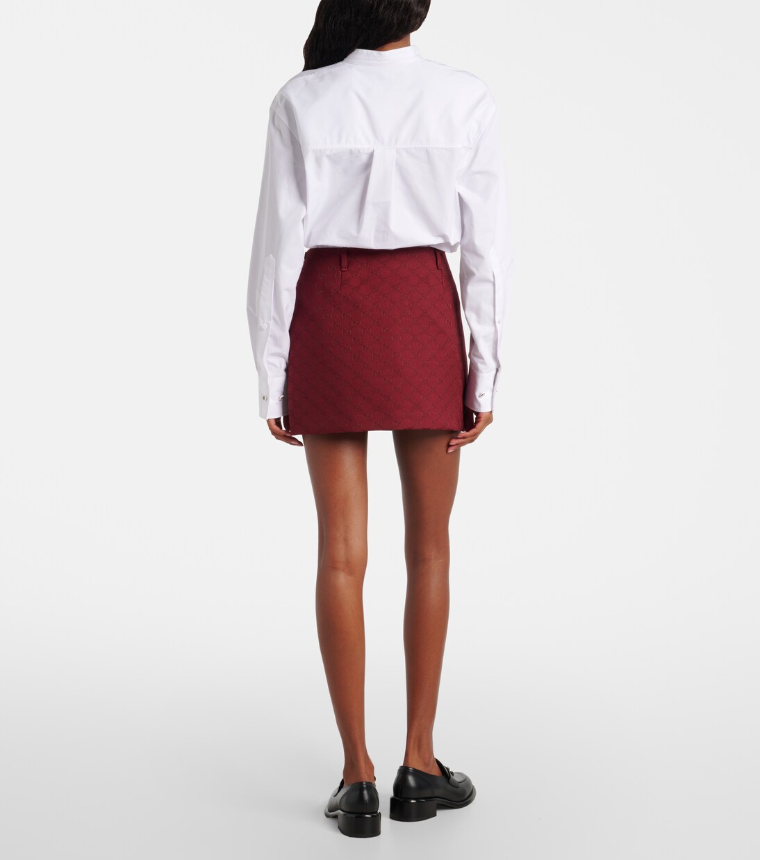 GG canvas cotton-blend miniskirt | Gucci